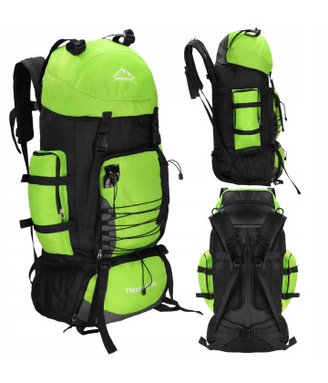 Рюкзак туристичний Springos 90 л CS0131 Чорний/Зелений